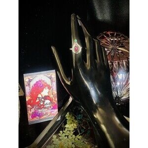 Antique Art Deco Sterling Silver Emerald And Ruby Ring Sz 7